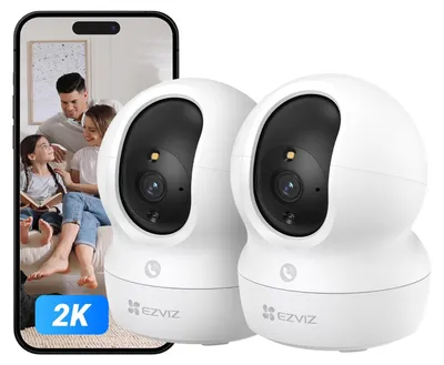 Immagine prodotto di Telecamera di sorveglianza WiFi per interni 2K - Rotazione 360° - Rilevamento persone e tracciamento - Visione notturna a colori - Audio bidirezionale