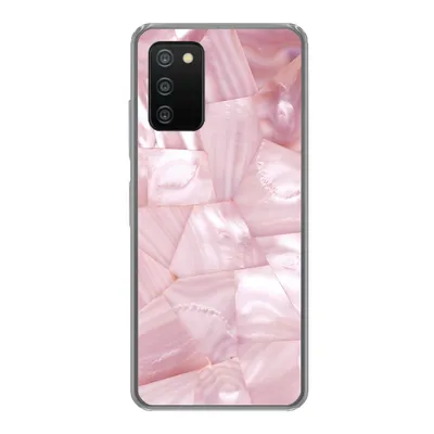 Produktbild von MuchoWow® Handyhülle Schutzhülle Hülle für Samsung Galaxy A03s Naturstein - Perlmutt - Luxus Silikon Softcase Handy Hülle - Schutz