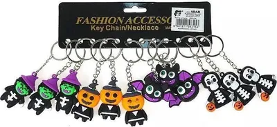 Immagine prodotto di Portachiavi in silicone per Halloween (12 pezzi)