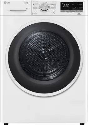 Produktbild von LG Wärmepumpen-Trockner 8kg  Vivace Weiß ThinQ® App Sensor Dry RT80V9
