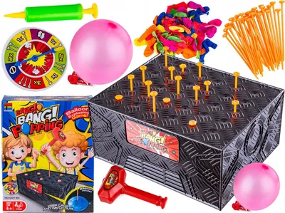 Zdjęcie produktu dla Gra Zręcznościowa Rodzinna Wybuchowy Balon Nie Przebij Balona Wbijanie Gwoź