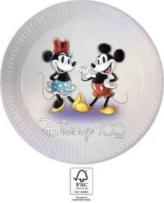 Obrázok produktu pre Papierové tanieriky mickey a minnie 23cm, 8ks - Procos
