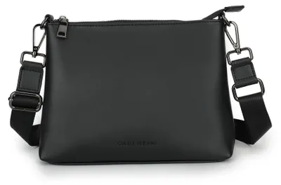 Immagine prodotto di Borsa a tracolla da donna, in ecopelle, nera, piccola, ideale per la città