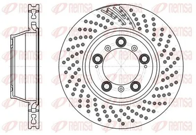 Produktbild von REMSA Bremsscheibe Hinten Links für PORSCHE 911 (996) 330mm 61198.11