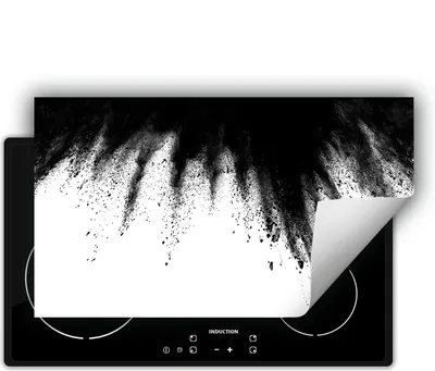 Produktbild von DarHaus Herdabdeckplatte 90x52 cm Anti Rutsch Matte Aufrollbar, weiß - Explosion