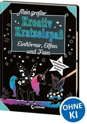 Obrázok produktu pre Mein großer Kreativ-Kratzelspaß: Einhörner, Elfen und Feen