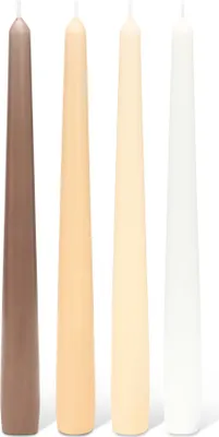 Produktbild von Bolsius 16er Set glatte Spitzkerzen, mehfarbig
