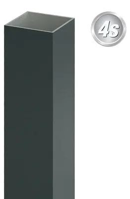 Produktbild von Alu Pfosten 100 x 100 x 4 mm - Farbe: anthrazit, Länge: 100 cm