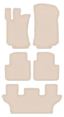 Produktbild von Velours-Fußmatten für Mercedes R251 / V251 2005-2013 (7-Sitzer) – 4-tlg, Beige, passgenau – Wielganizator FORTUNA
