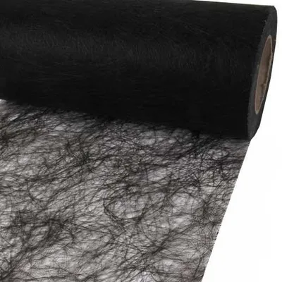 Tafelband 25 m x 20 cm, schwarz, aus Polyester