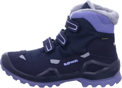 Produktbild von Lowa Jungen Winterstiefeletten MILO EVO GTX 33078-37, 33078-38, 33079-36, 33079-37, 33079-38, 33079-40, 33099-37, 33099-38, 33099-39 LOW-651542 navy/lavendel 38