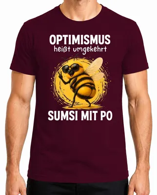 Obrázok produktu pre Optimistické tričko s nápisom "Sumsi s po statement sarkazmu a humoru", burgundská farba, veľkosť L