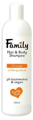 Immagine prodotto di Shampoo per capelli e corpo, profumo di arancia - Vegano - 500 ml