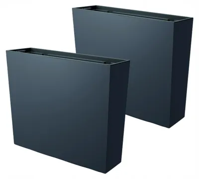 Produktbild von DIKEL DUC600T Hohe Pflanzkübel Grau 58cm 2er Set