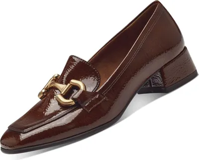 Produktbild von Tamaris Damen Slipper Penny Loafer Zierspange Halbschuh Karreé 1-24316-43, Größe:37 EU, Farbe:Braun