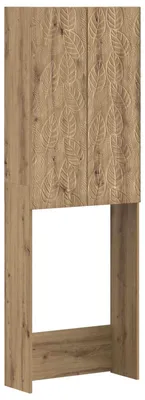Image de vidaXL Armoire de toilette DELFT, chêne artisanal, 66 x 25,5 x 190 cm