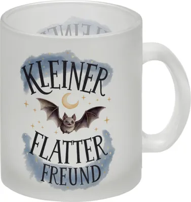 Produktbild von Kleiner Flatterfreund Fledermaus Glas Tasse