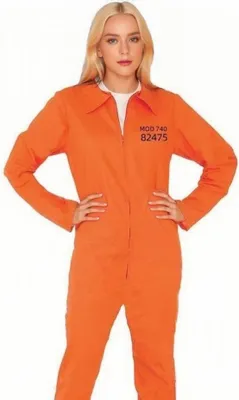 Immagine prodotto di INF Costume da Prigioniero Arancione Cosplay - Abito per Festa di Halloween L