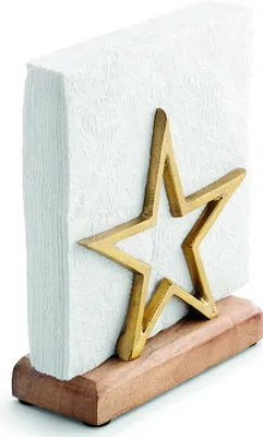 Produktbild von Serviettenspender Serviettenhalter Stern gold