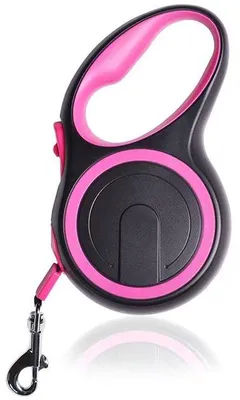 Image de Laisse pour chien en nylon réfléchissante de 7,9 mètres de long, rose