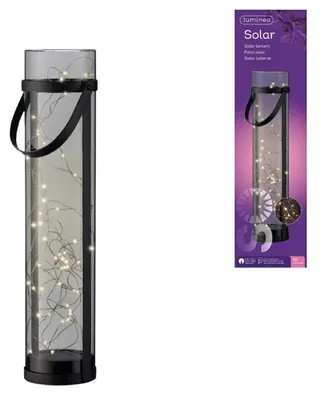 Image de Lampe solaire LANTERN, gris, 46 cm