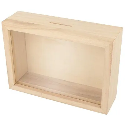 Produktbild von Holz-Sparbüchse zum Gestalten 12 x 17 cm