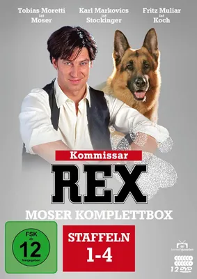 Produktbild von Kommissar Rex - Moser Komplettbox (Alle 4 Staffeln mit Tobias Moretti). 12 DVDs
