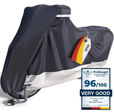 Zdjęcie produktu dla Pokrowiec na skuter wodoodporny - Pokrowiec na motocykl - Oddychający i odporny na zarysowania - XL - Na zewnątrz i wewnątrz