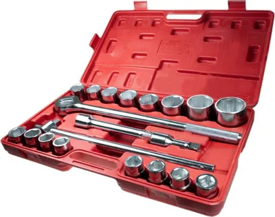 Produktbild von Knarrenkasten Steckschlüsselsatz Nusskasten 21-tlg. 3/4-Zoll 19-50 mm 6-kant 252