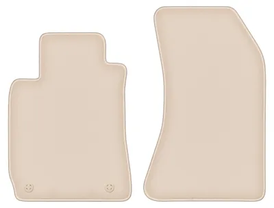 Produktbild von DURBAN Beige Velours-Fußmatten vorne für Alfa Romeo Spider Cabrio (2005-)