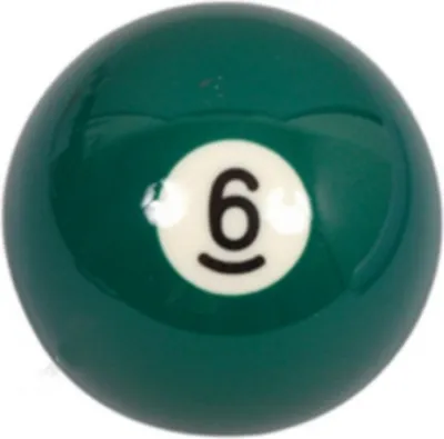 Immagine prodotto di Singola - Palla di ricambio per biliardo Aramith Pool "Premier" - Numero 6 in 57,2mm
