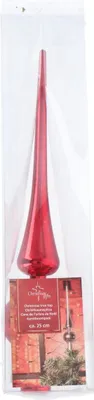 Produktbild von Weihnachtsbaumspitze 25cm Rot