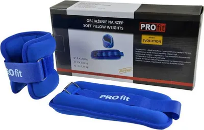 Zdjęcie produktu dla Obciążenia na ręce i nogi Profit Evolution 2x2kg niebieskie DK 3310