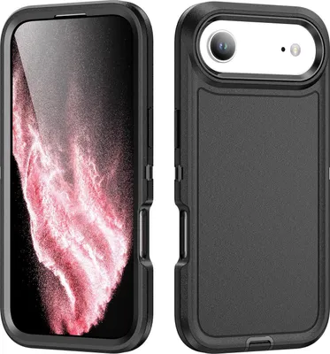 Produktbild von Mobigear Rugged iPhone Air Hülle Hardcase Backcover Stoßfest - Schwarz