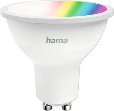 Produktbild von Hama Smarte Lampe GU10, 4,9 W, 40 W, GU10, 420 lm, 15000 h, Tageslicht, Warmweiß