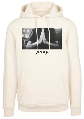 Produktbild von Mister Tee - "Pray" Kapuzenpullover für Herren TN3227 (XL) (Sand)