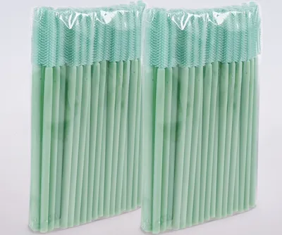 Immagine prodotto di Estensione ciglia pennello ciglia pennello mascara silicone verde, pezzo: 100
