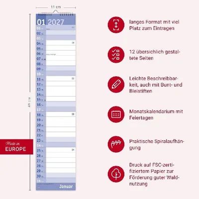 Produktbild von Basic Langplaner 2027