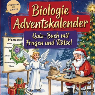 Produktbild von Biologie-Adventskalender: Quiz-Buch mit Fragen und Rätsel
