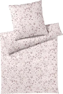 Produktbild von elegante Mako-Jersey Bettwäsche-Garnitur Pretty Farbe Rouge Größe 135x200+80x80