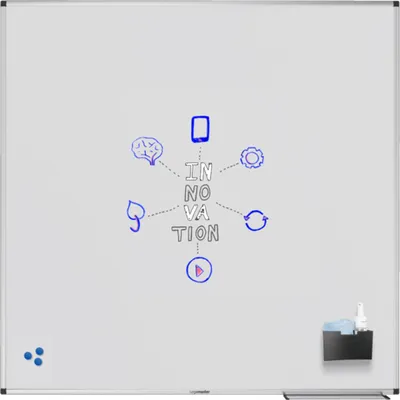 Produktbild von Legamaster 7-108172 magnetisches Whiteboard UNITE 120 x 120 cm, weiß lackiert, Aluminiumrahmen