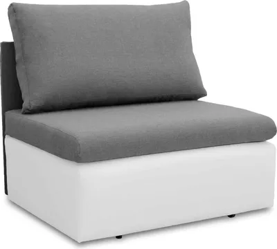 Produktbild von TOLEDO Lehnsessel, Sessel mit Schlaffunktion, Schlafsofa, Klappsofa, Schlafcouch, Bettsofa, vom Hersteller, Couch, Couchgarnitur, Sofagarnitur, Ideal für kleine Wohnungen (Grau/Weiß)