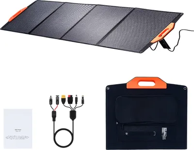 Obrázek produktu pro SucceBuy 200 W přenosný monokrystalický solární modul, skládací nabíječka ETFE, solární modul s účinností 23 % a výstupem MC4, vodotěsný IP67 pro elektrárny, kempování, turistiku, off-grid použití