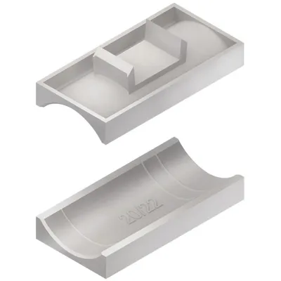 Produktbild von Niedax Gegenwanne Kunststoff für Hammerfuß-Bügelschelle 60-64mm C-Profil 16-17mm
