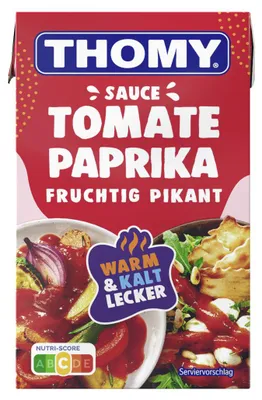Zdjęcie produktu dla Thomy Les Sauces – sos pomidorowo-paprykowy o smaku owocowo-pikantnym, opakowanie 250 ml