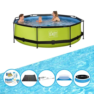 Zdjęcie produktu dla Basen EXIT Lime - Basen stelażowy ø300x76cm - Basen Combo Deal