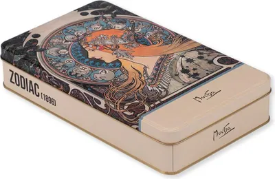 Obrázok produktu pre Plechová dóza Alfons Mucha - Zodiac 24×14×4 cm