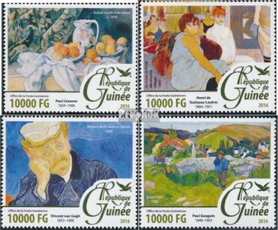 Produktbild von Briefmarken Guinea 2016 Mi 11726-11729 (kompl. Ausgabe) postfrisch Postimpressionisten