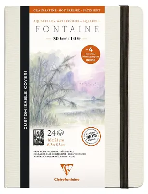 Produktbild von Clairefontaine 975442C, Kunstpapier, 300 g/m², 24 Blätter