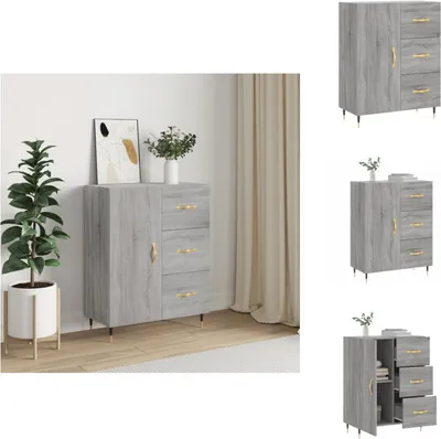 Produktbild von vidaXL Sideboard Grau Sonoma 69,5x34x90 cm Holzwerkstoff -  Sideboards